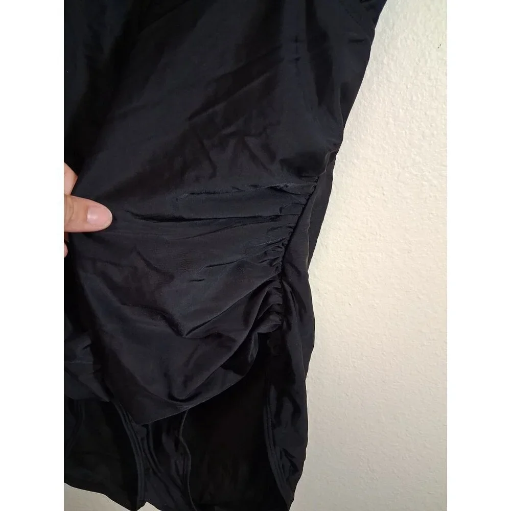 NWT 1 Piece Swimsuit Summer Beach Pool Vacation Black Size 2XL